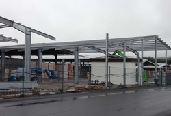 Hallenbau Metall Stahl Pfeil und Pfeil Stahlbau Siershahn im Westerwald